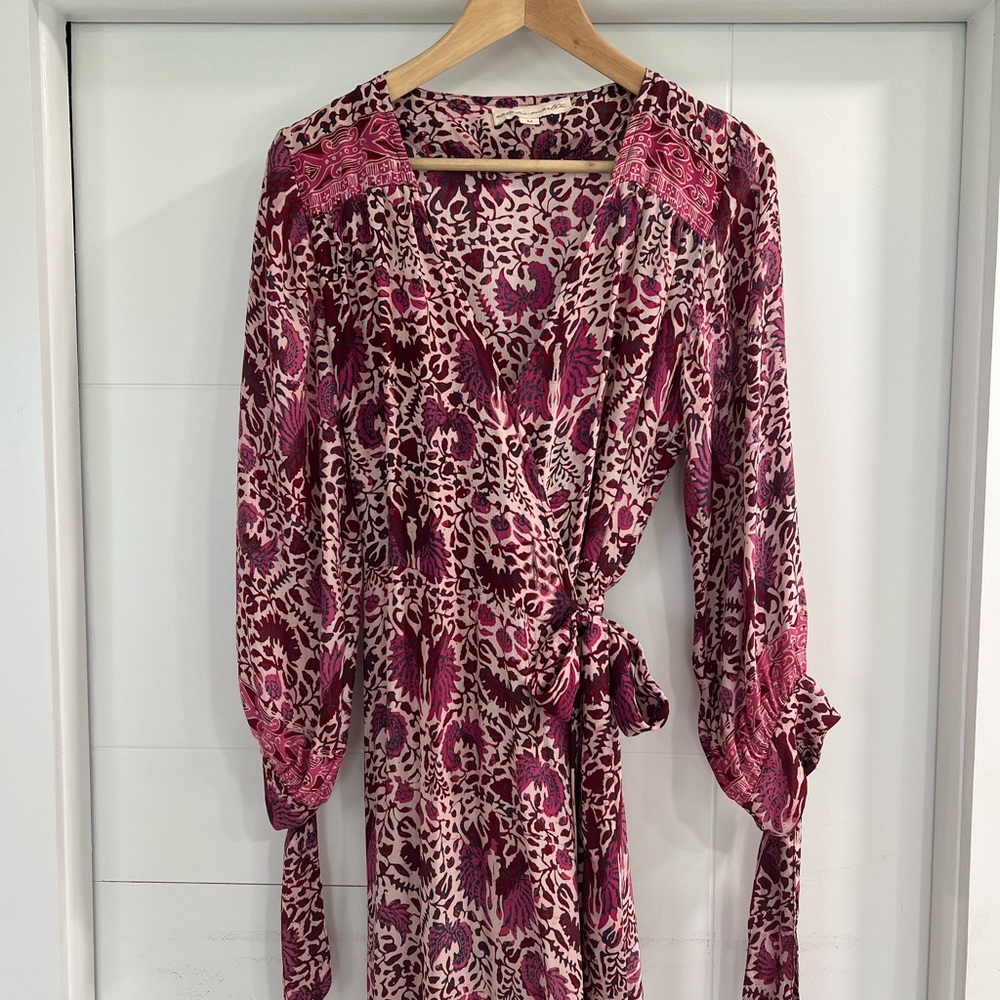 Natalie Martin Pink and Purple Maxi Dress